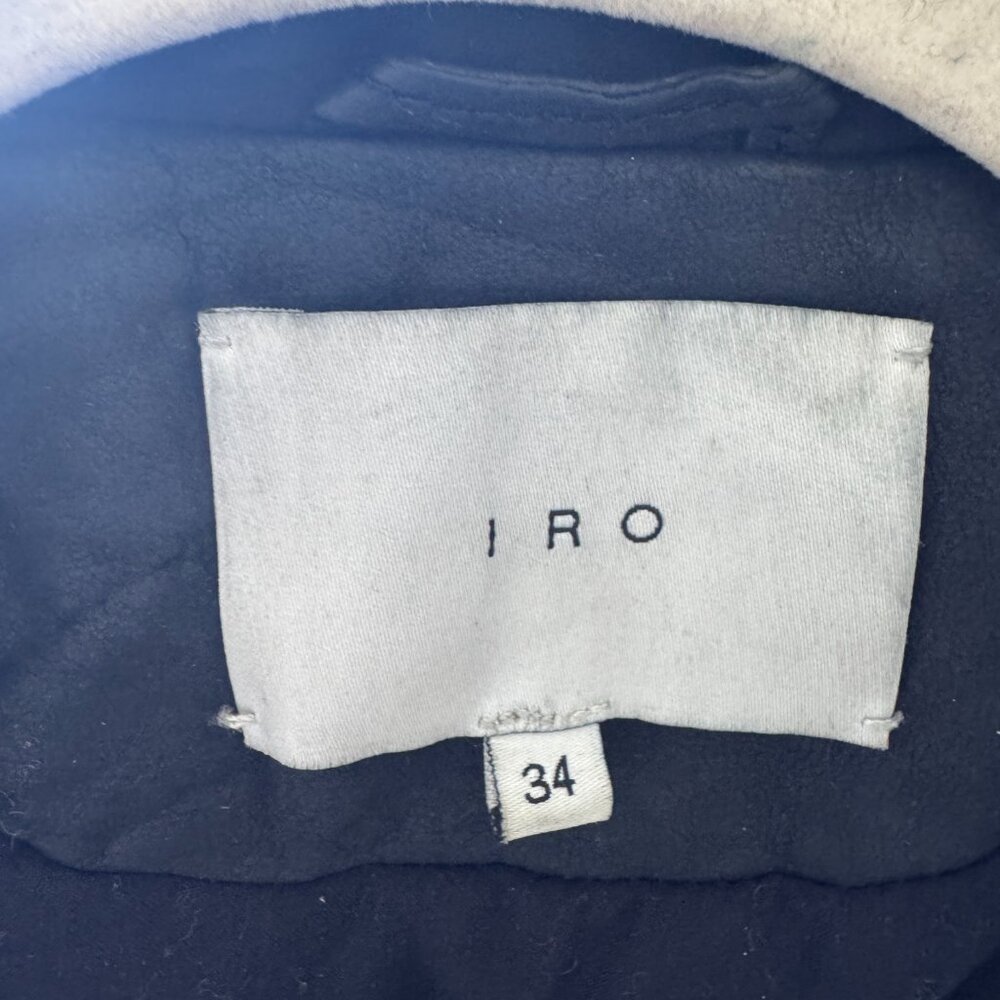 IRO Tajime Lamb Leather Suede Biker Jacket - Picture 11 of 14